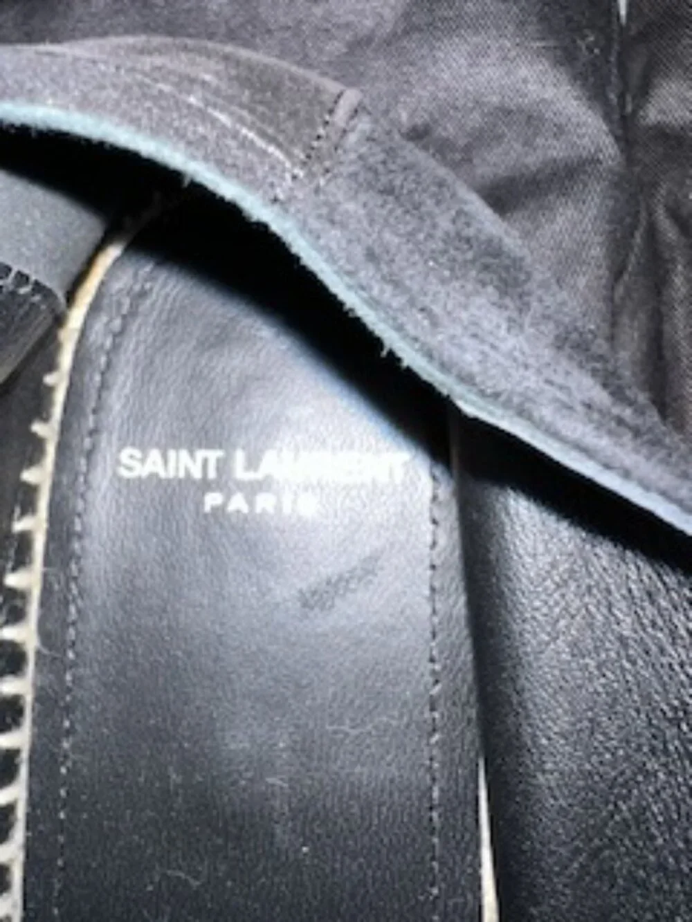 New Never Worn Authentic YSL Black Suede Espadrilles Size 7 1/2 inc. Dustbag